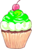 Green Cupcake Clip Art