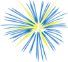 Blue Firework Clip Art