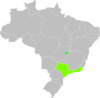 Mapa Brasil Destaque Sp Clip Art