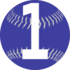 Blue Softball Clip Art