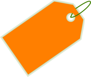 Orange Sale Tag Clip Art