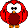 Red Owl Cartoon Clip Art