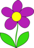 Purple Flower Clip Art