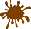 Brown Splat - High Res Clip Art