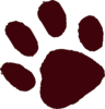 Brown Paw Print Clip Art