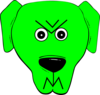 Green Angry 2 Clip Art