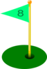 Golf Flag 8th Hole Clip Art