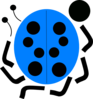 Blue Ladybug Clip Art