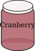 Cranberry Baby Jar Clip Art