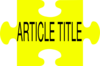 Article Title Clip Art