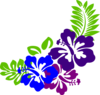 Hibiscus Trio Clip Art