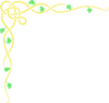 Yellow Green Flower Border Clip Art