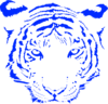 Blue Tiger Clip Art