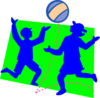 Kids Playing Ball Clip Art