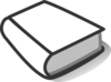 White Book Reading Clip Art