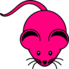 Magenta Mouse Clip Art