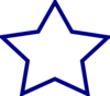 Blue Star Clip Art