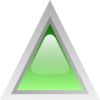 Led Triangular Green Clip Art