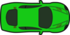 Red Car - Top View Clip Art