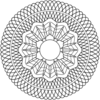 Guilloche Rosette Clip Art