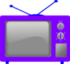 Blue Television Clip Art