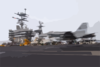 An F/a-18 Hornet Makes An Arrested Landing On The Flight Deck Aboard Uss Harry S. Truman (cvn 75) Clip Art