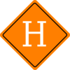 Orange Construction Sign Clip Art