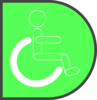 Wheelchair Icon Green Clip Art