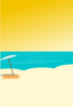 Beach Background 2 Clip Art