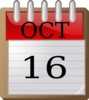 Oct 16 Clip Art