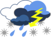 Lightning Strike Clip Art