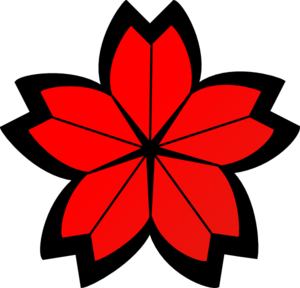 Cherry Blossom Crest Clip Art