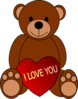 Love Teddy Bear Clip Art