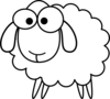 Outline Sheep Clip Art