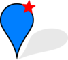 Bluepinstarred Clip Art