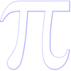 White Blue Pi Clip Art