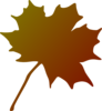 Green Red Gradient Maple Leaf Clip Art