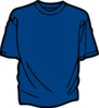 T Shirt Template Blue Clip Art