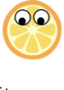 Orange - Eyes Centered Clip Art