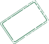 Green Rectangle Stamp Clip Art