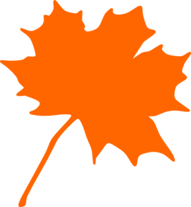 Orange Leaf Clip Art