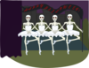 Dancing Skeletons Clip Art