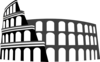 Colosseum Rome Simplified Clip Art