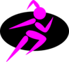 Finish Strong Running Girl Clip Art