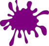 Purlpe Ink Spot Clip Art