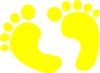 Baby Feet Yellow Clip Art