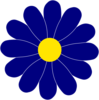 Blue Daisy Clip Art