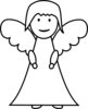 Angel Outline Clip Art