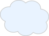 Blue Cloud 6 Clip Art