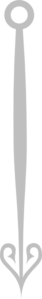 Clock Hand Silver Clip Art